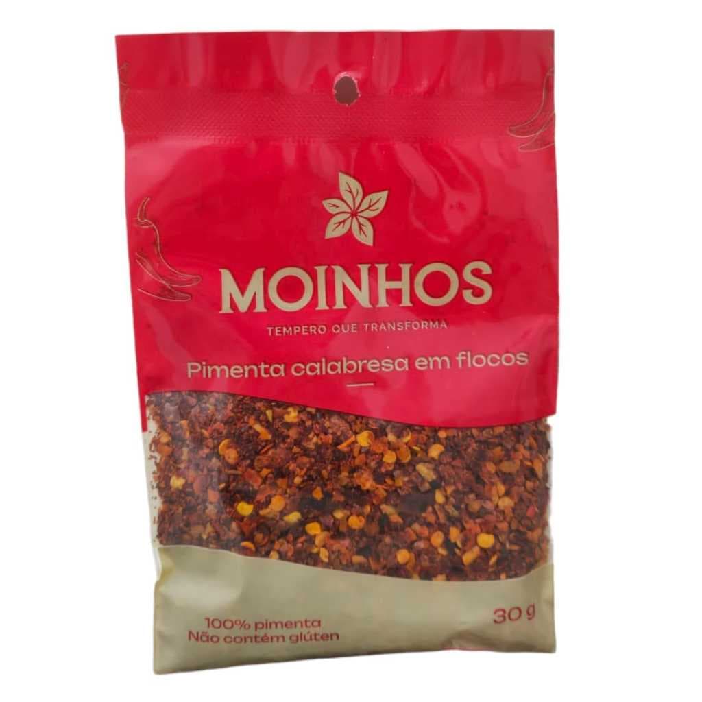 Pimenta Calabresa em Flocos 30g - 100% Natural e Picante - Sem Glúten