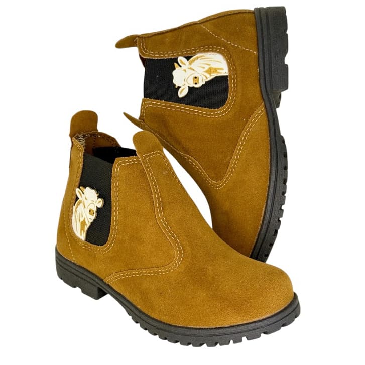 Bota Jeca Boi Nelore Infantil Menino Camurça