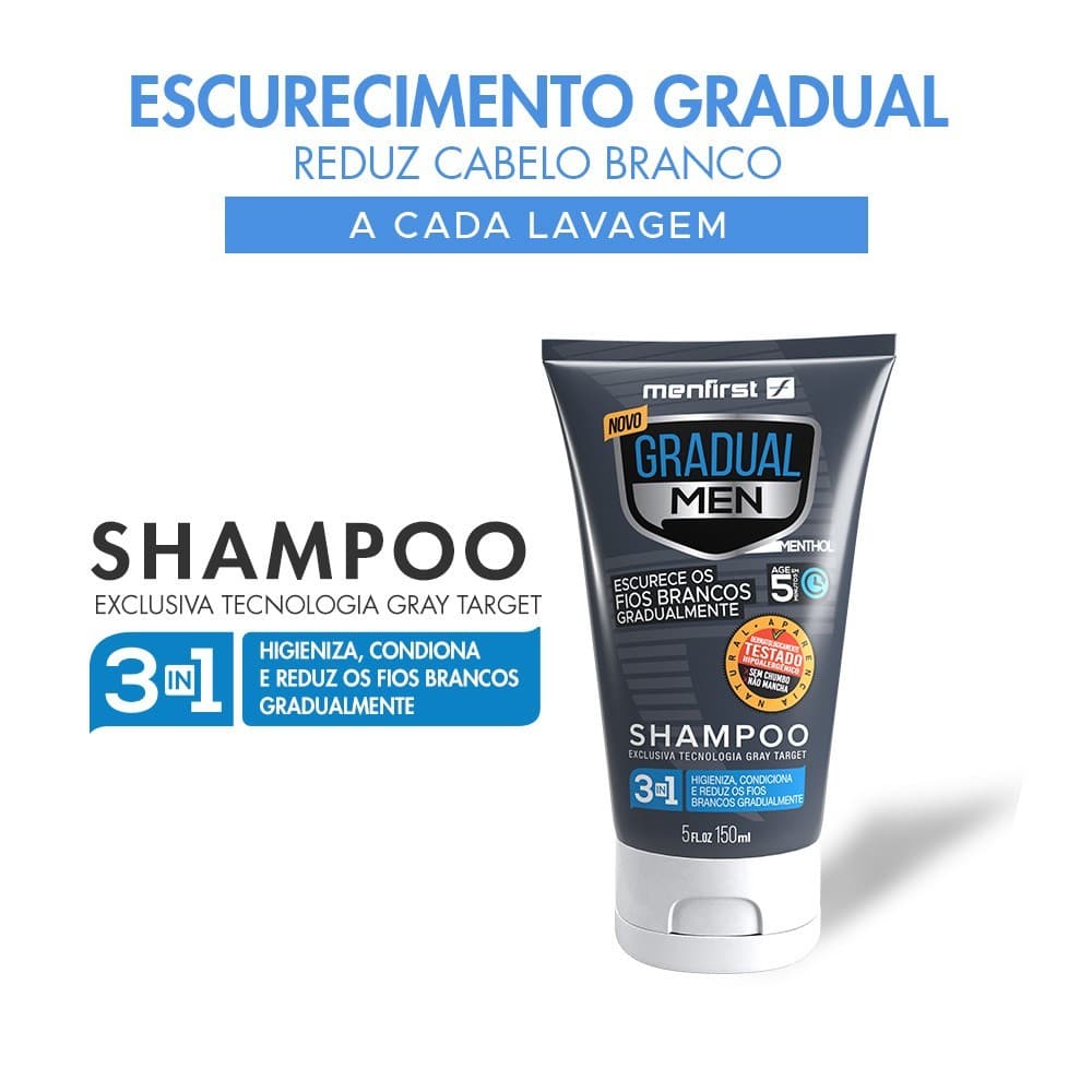 Shampoo Escurecedor De Cabelo Gradual Men Original