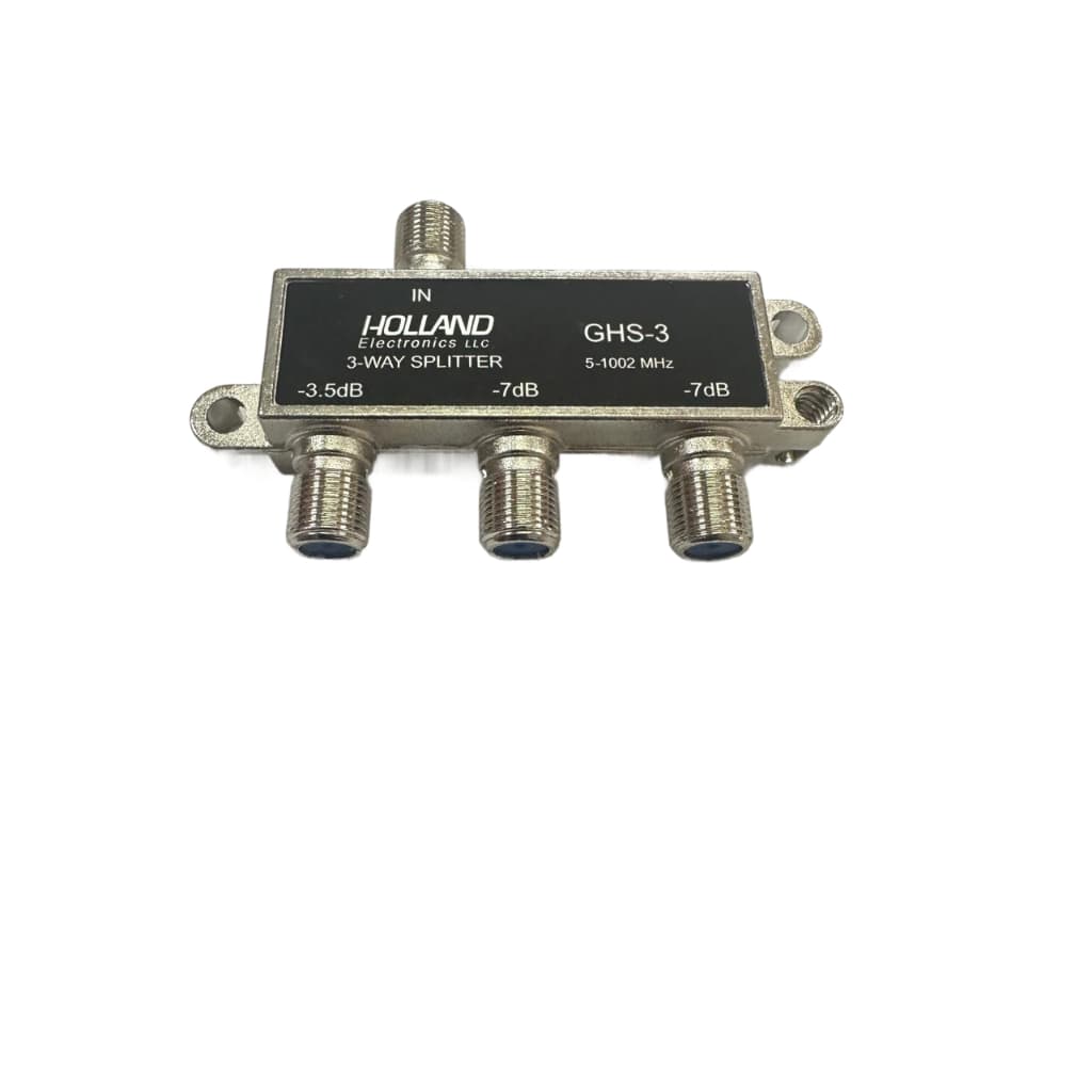 Divisor Antena Holland 1x3 GHS-3 BLINDADO -3.5db -7db 5-1002 mhz