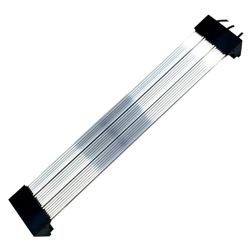 Luminária Aquanano com Suporte Mini Preto p/Aquário sem tampa com 3 barras com fonte e dimmer
