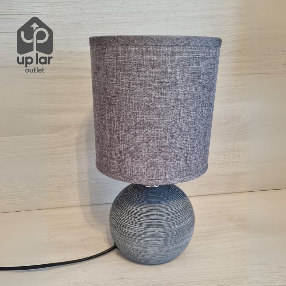 Abajur Cerâmica Luminária de Mesa Cabeceira Escrivaninha Quarto Sala Escritório
