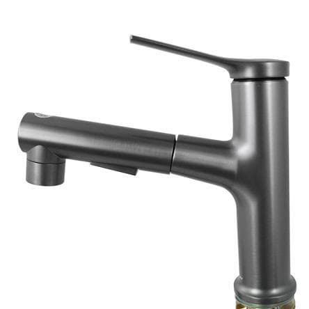 Torneira Luxo Lavatório Monocomando Bica Móvel 3 Jatos Cinza 1128