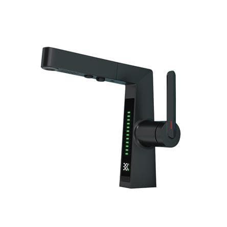 Torneira Monocomando Com Visor De Temperatura 2 Jatos Preto 1131