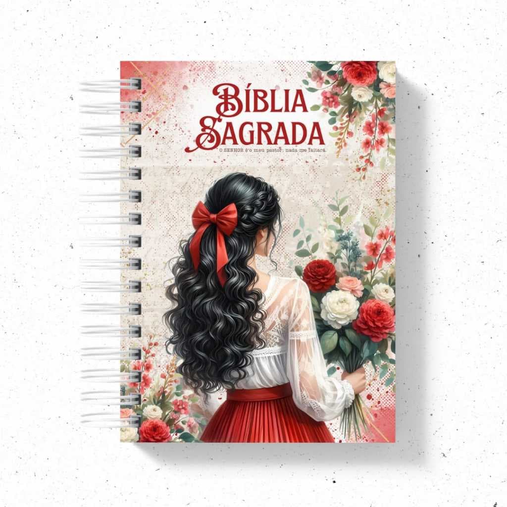Biblia / Harpa / Devocional - Menina - Personalizado com o Nome