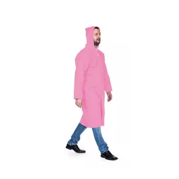 Capa De Chuva Pvc Forrada Rosa
