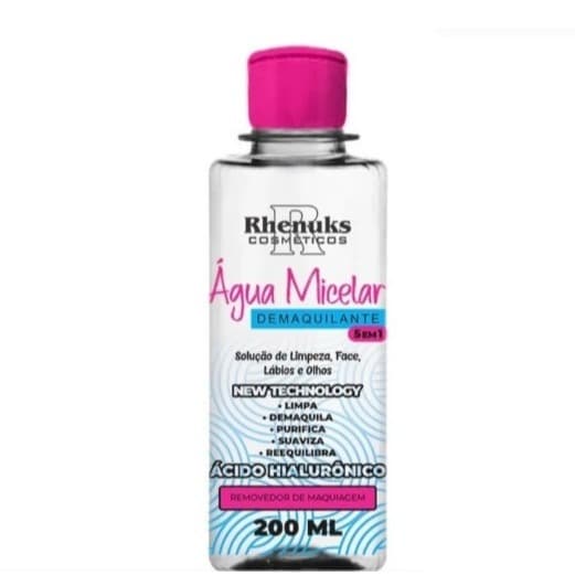 Água Micelar Rhenuks 200ml – Limpeza Profunda, Remove Maquiagem e Oleosidade