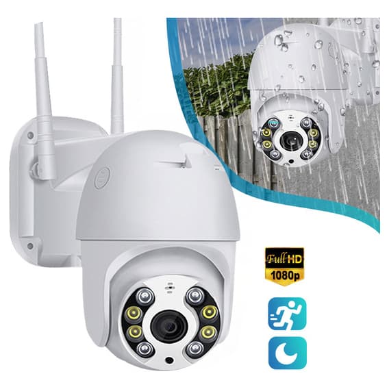 Câmera De Segurança Interna Externa Wi-Fi Smart Ip Prova D'água Com Infravermelho HD App Yoosee