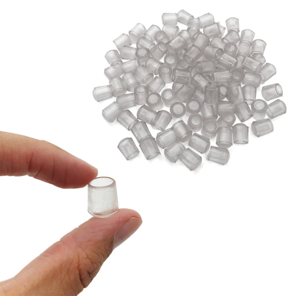 Kit 100 Ponteira Plástica Proteção P/ Tubo Barra Aramado Cabide - Vários Tamanhos
