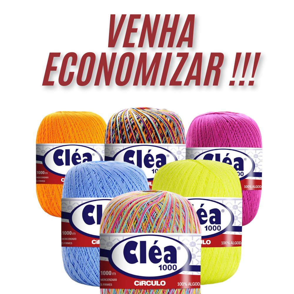 Linha Fio Clea 1000m Circulo - Crochê/Tricô/Bordado