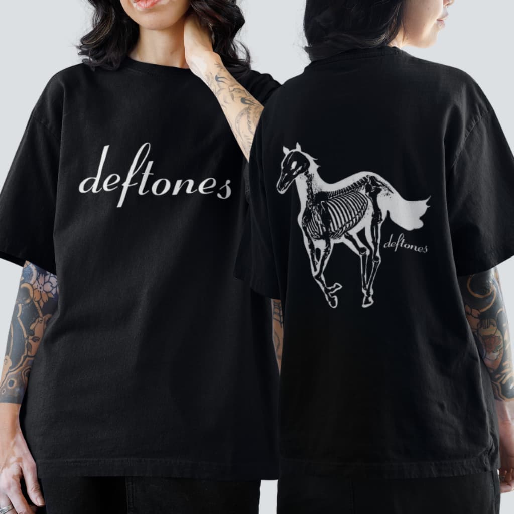 Camiseta Rock Deftones Estampado Em Algodão Unissex T-shirt Streetwear Banda