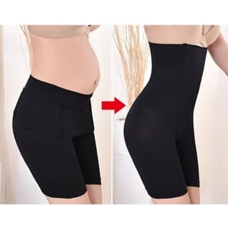 Cintura Alta Shorts Cinta Modeladora Compressão 4 Barbatanas de Aço