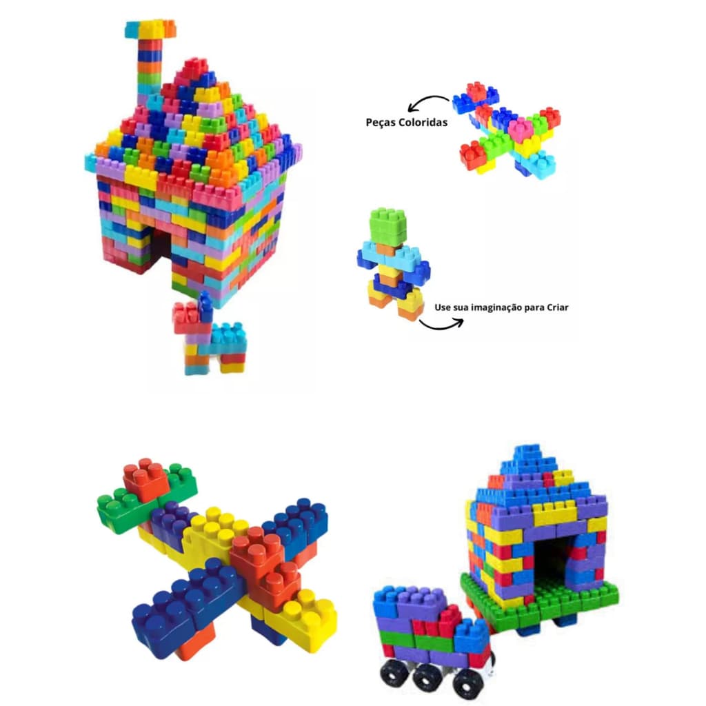Multiblocos Infantil - Peças de Montar Coloridas