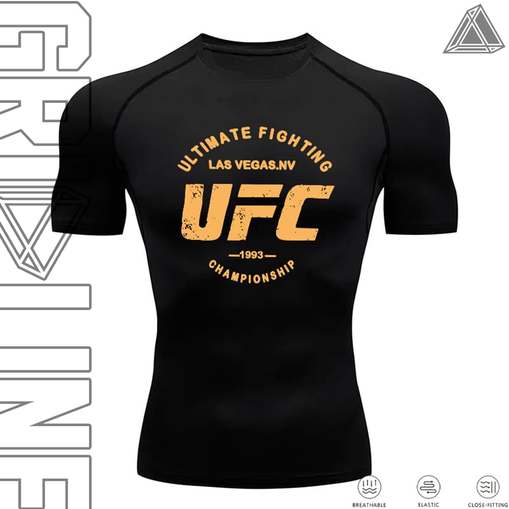 Camiseta Compressão Academi Gym Moda Fitness Luta Arte Marcial Ultimate Fighting Mode