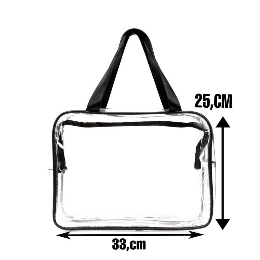 Kit 20 Peças Bolsa Malote cristal transparente 33x25 ótimo tamanho