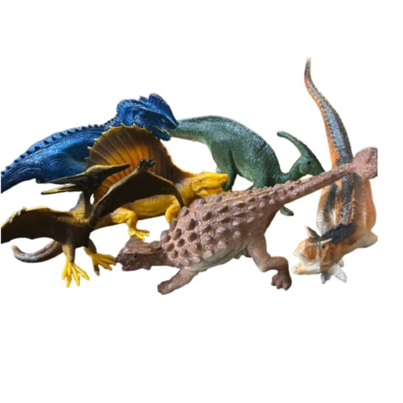 kit 6 Brinquedos Dinossauros Jurassic   - Modelos Variados