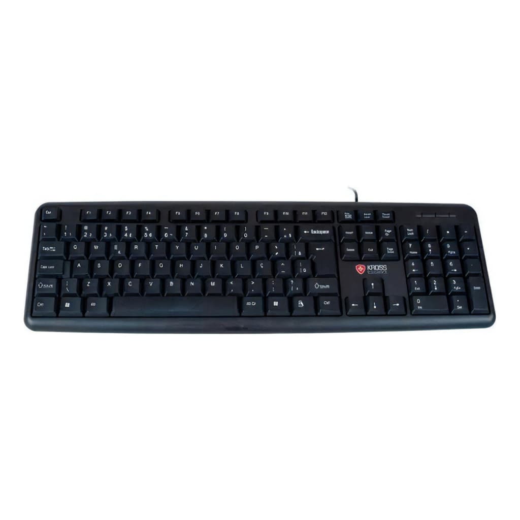 Teclado Com Fio Kross Elegance Usb Abnt2 - Ke-k095v2 Preto para computador ou nootebook