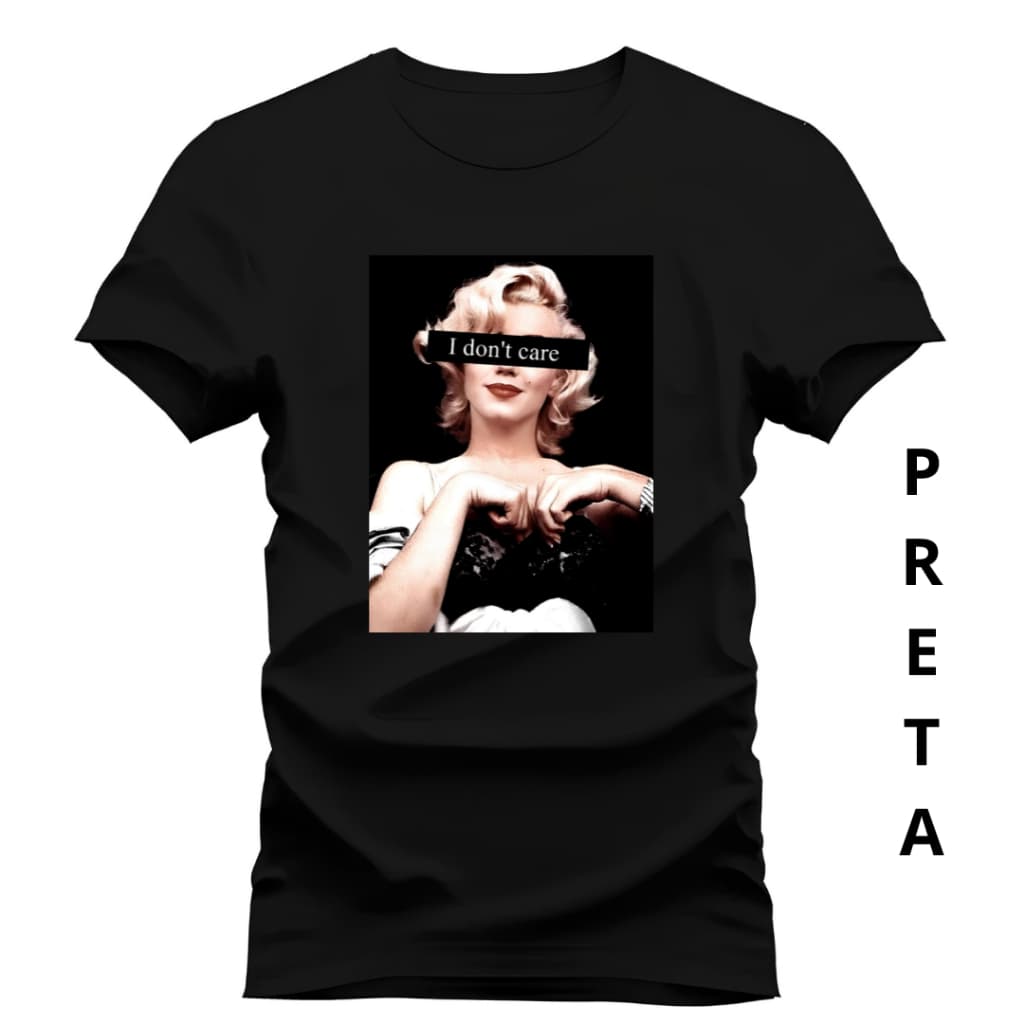 Camiseta Marilyn Monroe Camisa De Envio Imediato Blusa 100% Algodão