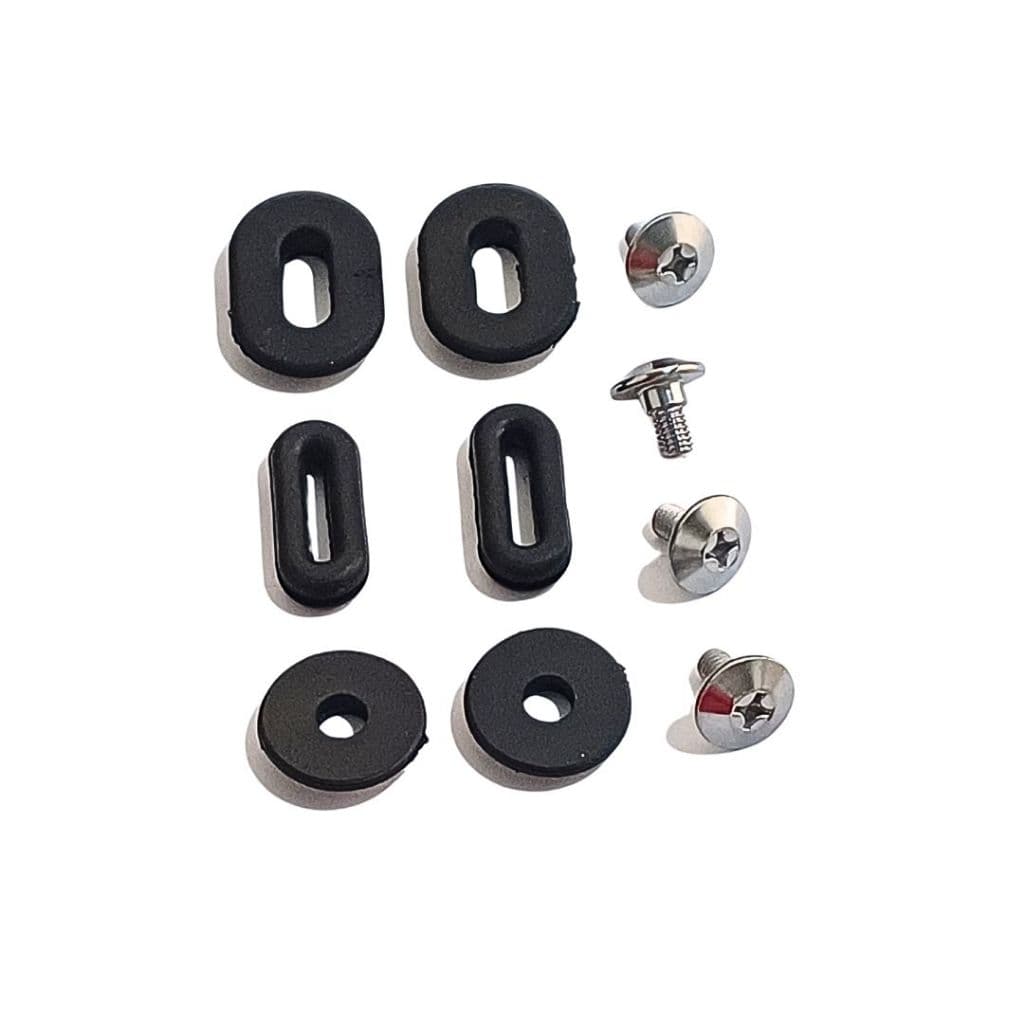 Kit 6 Coxins Borracha Tampa Lateral Fan 160 + 4 Parafusos.