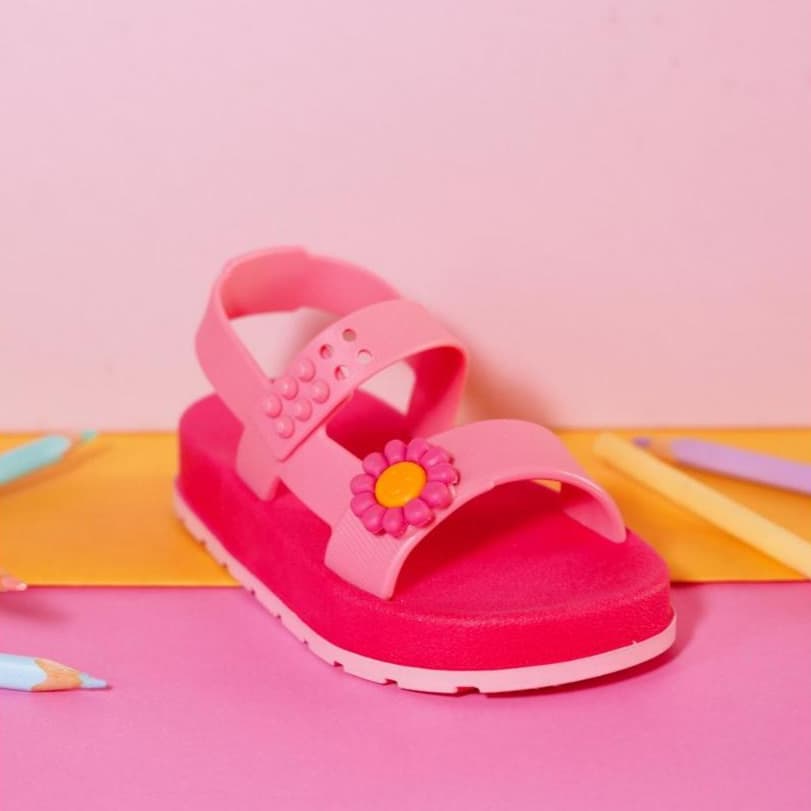 Sandália Papete Baby Infantil Feminina Confortável Antiderrapante Leve