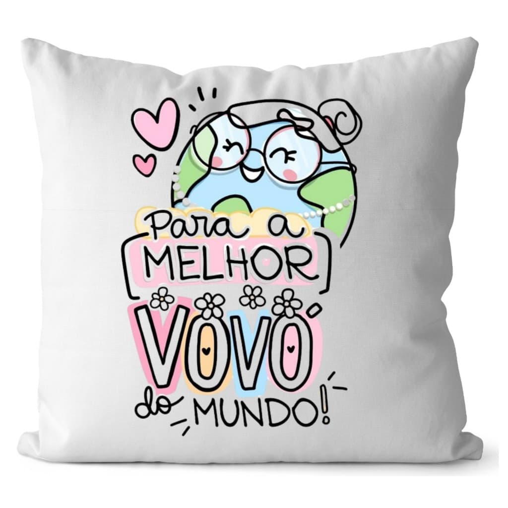 ALMOFADA 20X20 PERSONALIZADA DIA DAS MÃES / VOVÓ COM ENCHIMENTO