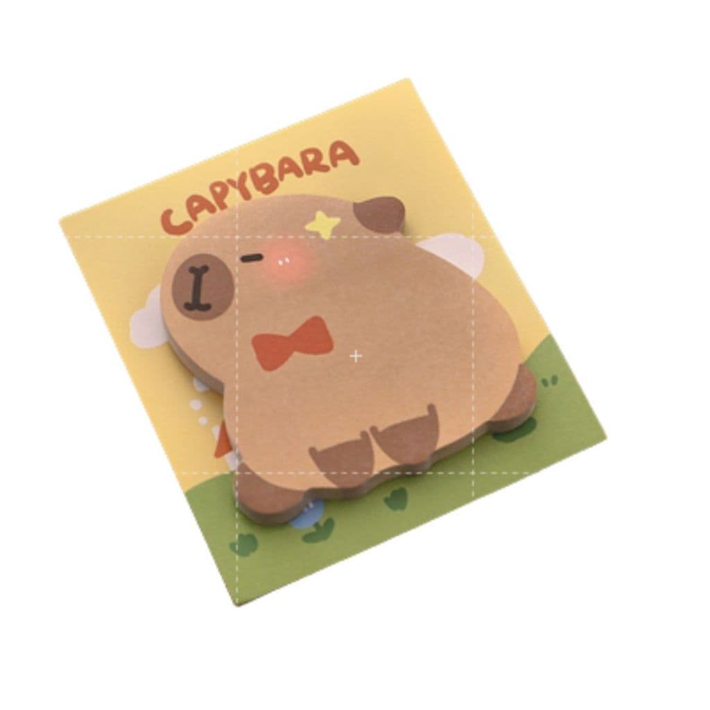 Notas Adesivas de Capivara Papelaria Fofa Criativa