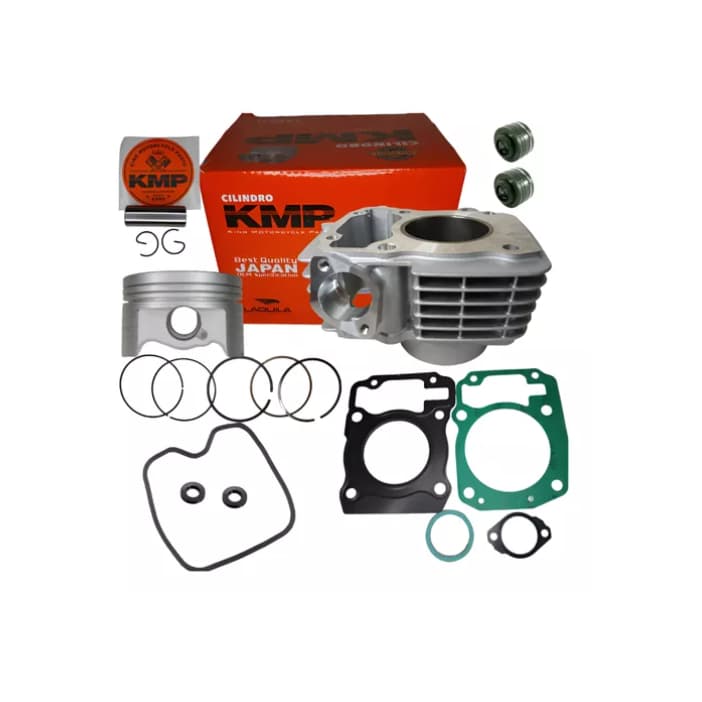 Kit Cilindro Titan 150 Std Novo Original Kmp Fan Bross Junta retentores valvulas