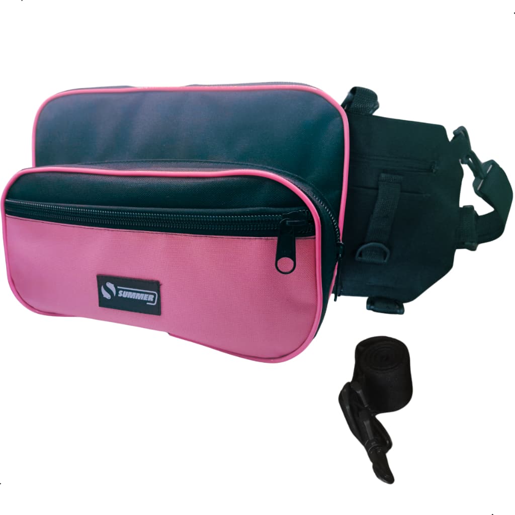 Bolsa De Pesca Rosa Feminina Porta Apetrecho P/ Pesca de Traira Alça Lona Impermeável Resistente Multifuncional Summer