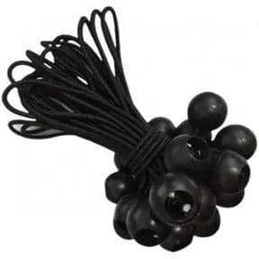 20 Extensores Bolinha Preto Para Instalação Capa Lona Piscina