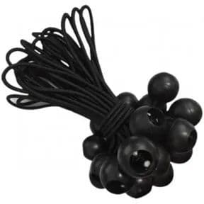 10 Extensores Bolinha Preto Para Instalação Capa Lona Piscina