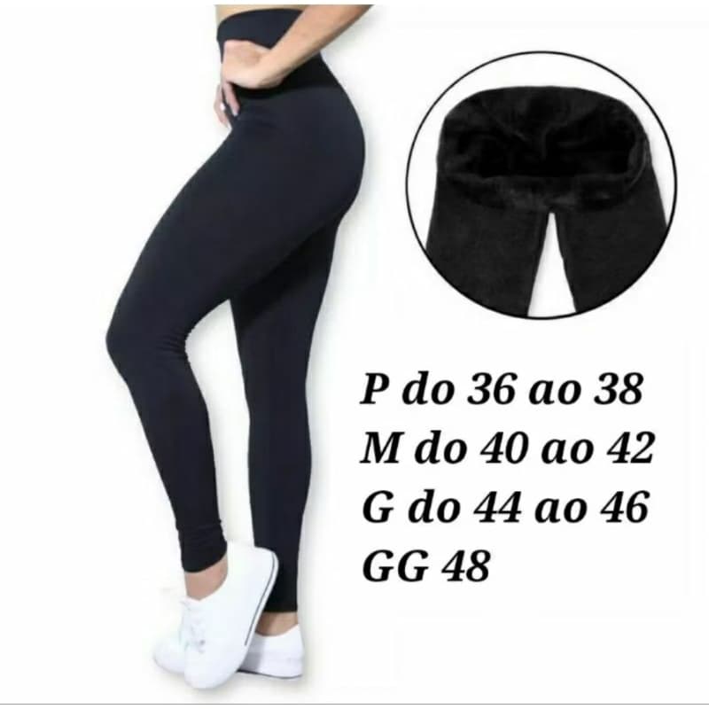 Calça legging flanelada por dentro térmica cós alto e duplo cintura alta e confortável leg forrada.