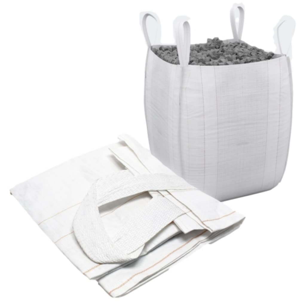 Saco Big Bag Rafia Para Ensacar Reciclagem - Entulho -  Poda Jardinagem e Construção 1000kg 1m³ - Com Alças nos 4 Lados