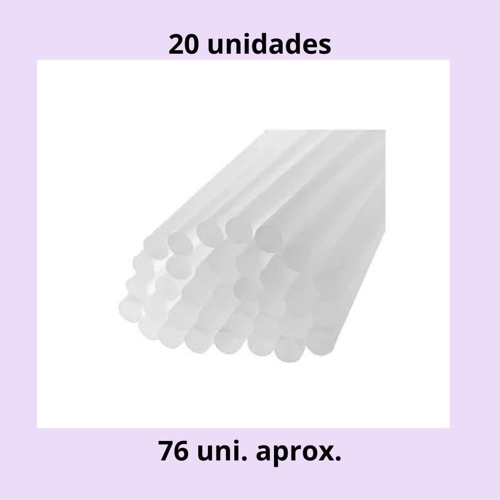 BASTÃO COLA QUENTE SILICONE FINA  25 UN