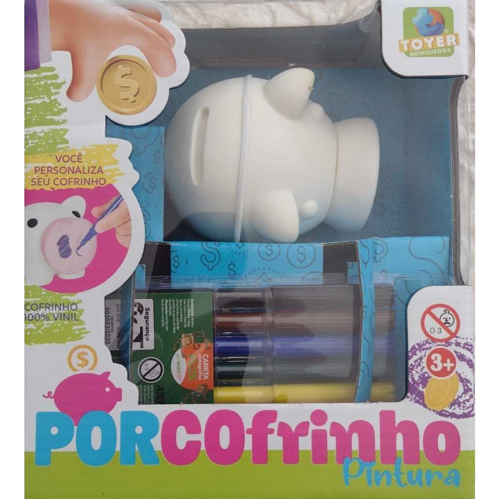 Porcofrinho Pintura Com Canetinhas 3134 - Toyer Brinquedos