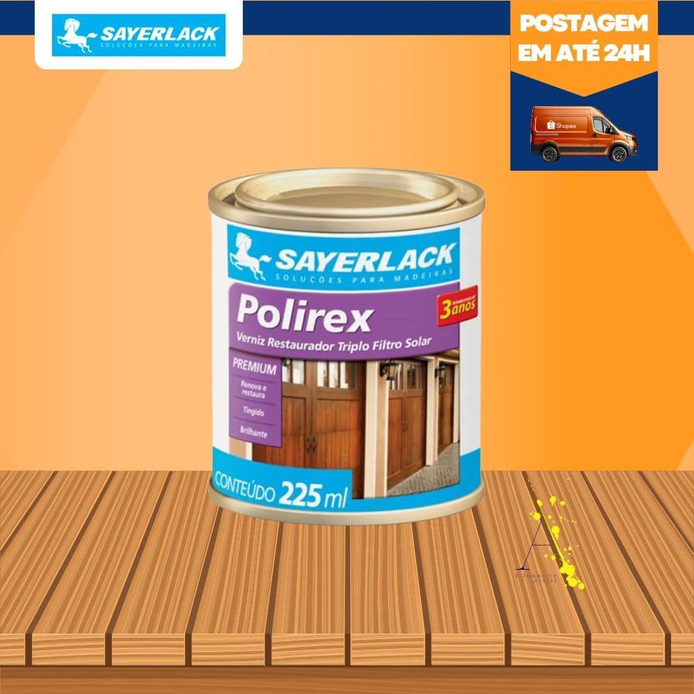 Verniz Mogno 225ml Polirex Sayerlack
