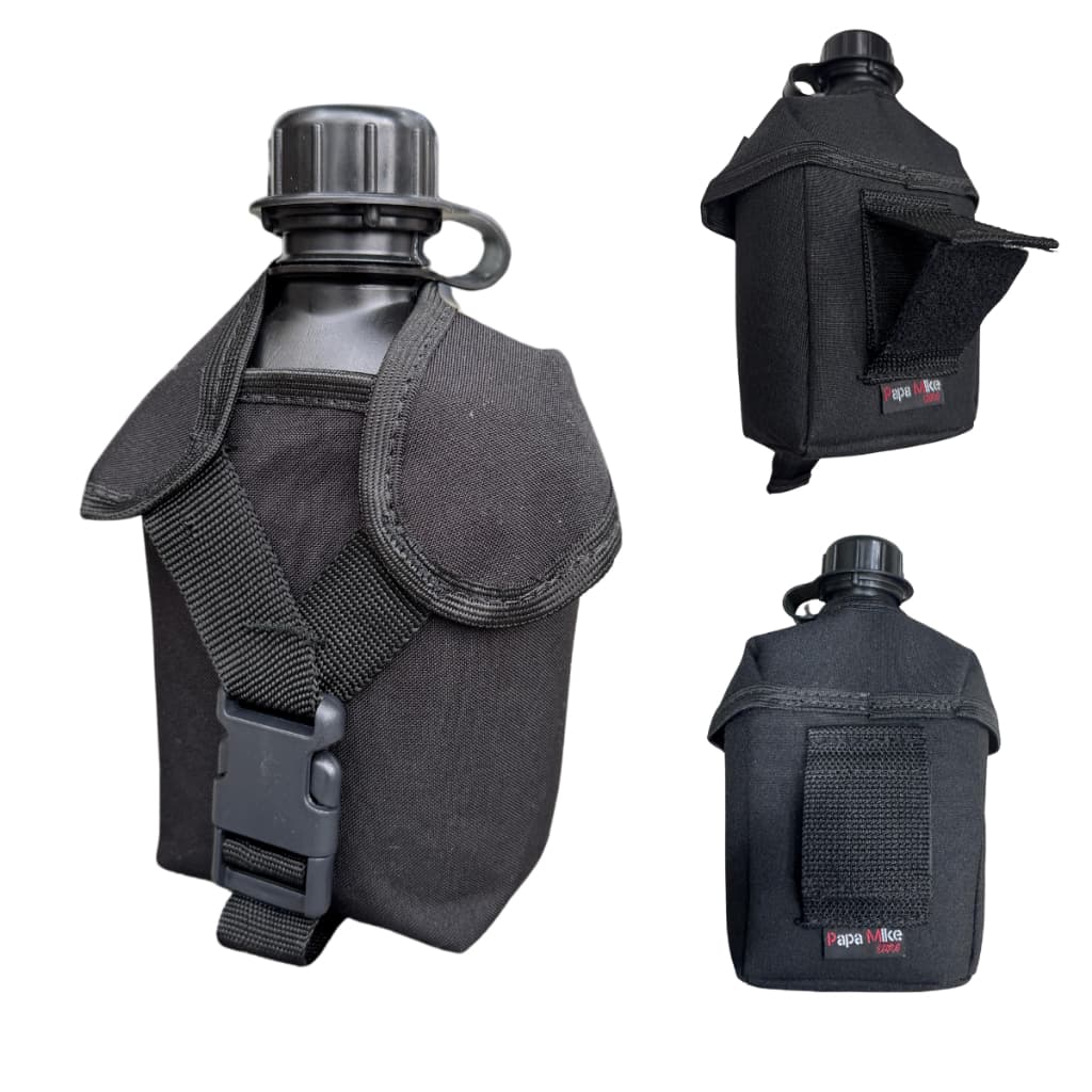 KIT CANTIL + CAPA DE CANTIL VELCRO SOLTURA RAPIDA PRETO PAPA MIKE STORE ENVIO IMEDIATO