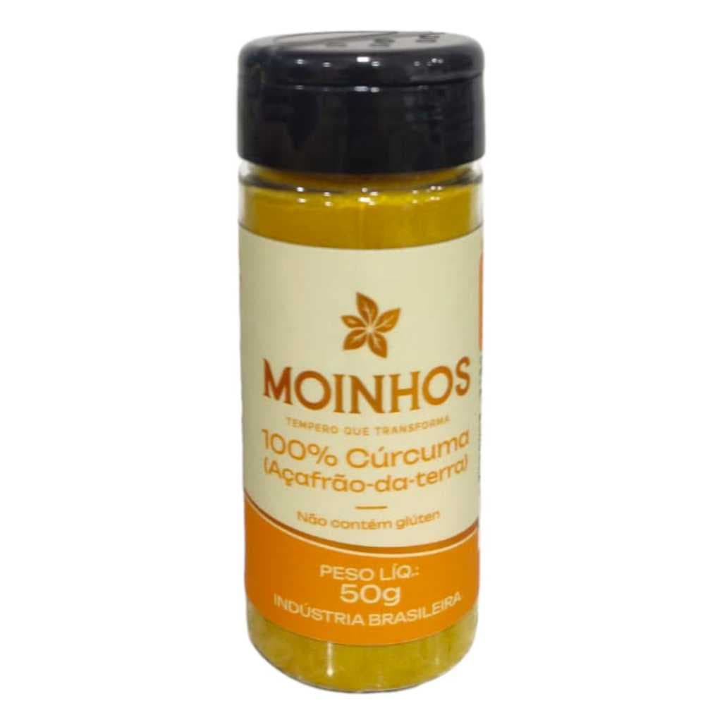 Cúrcuma 50g Pote - 100% Pura e Natural - Sem Amido - Sem Glúten