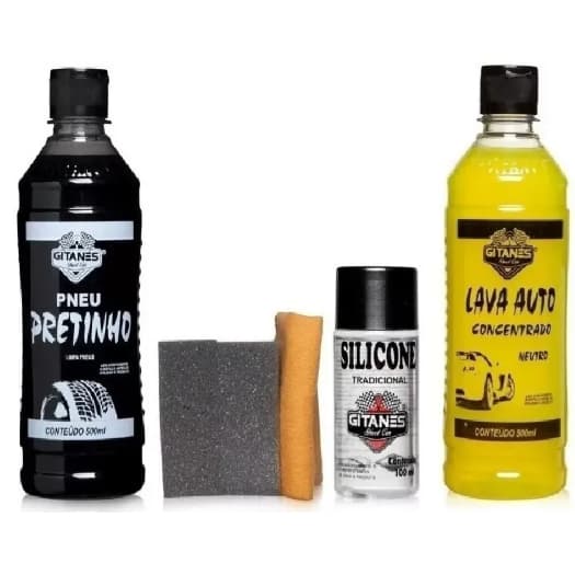 Kit Pretinho Shampoo Silicone Esponja Flanela Gitanes Barato