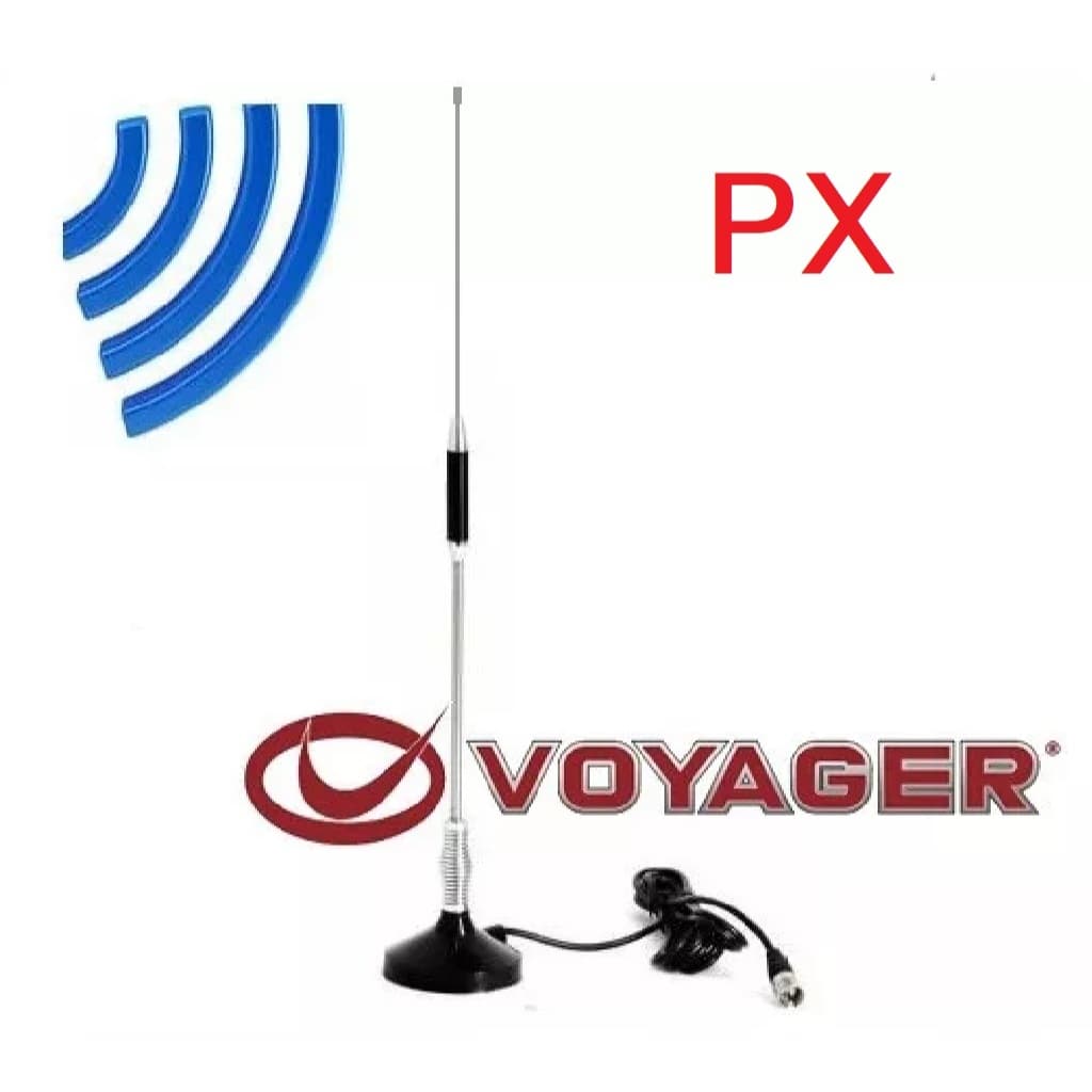 ANTENA RADIO PX MOVEM COM IMÃ PARA CARRO CAMINHÃO JEEP FAIXA 11 METROS