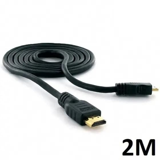 Cabo Hdmi 2.0 4k Hdr Ultra Hd 19 Pinos Gold 2 metros Qualidade HDTV 1080p Resistente