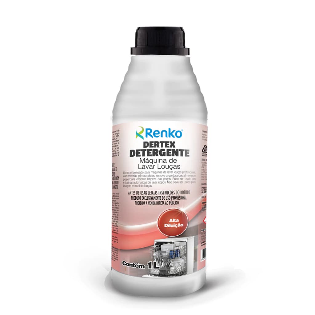 Dertex Detergente para Máquinas de Lavar Louça Renko 1L