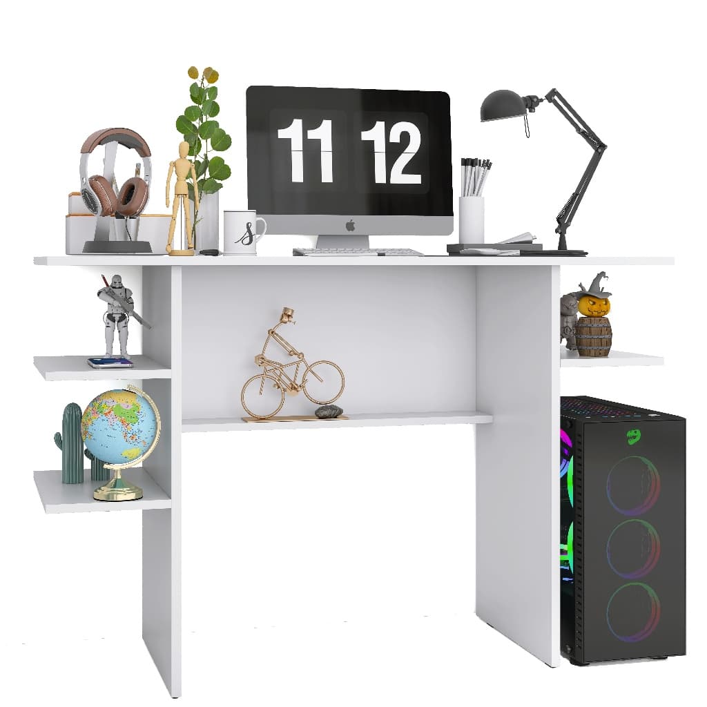 Mesa para Computador Gamer com Nichos - Para Estudo e Home Office
