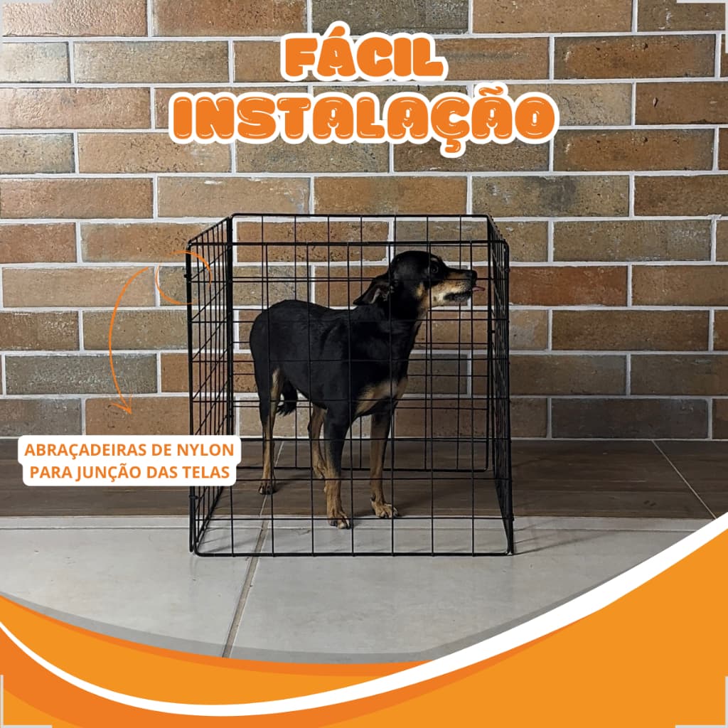 Cercado Para Pet 40x40 Grade De Proteção Animais Pequenos Coelho Tartaruga