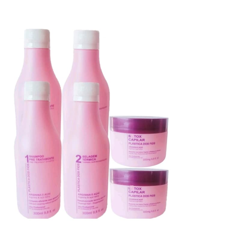 2 Kit Plástica dos fios 300ml cada