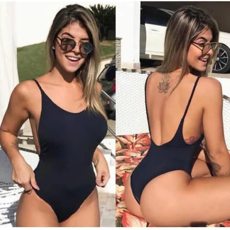 Body Feminino Alcinha Costas Nua