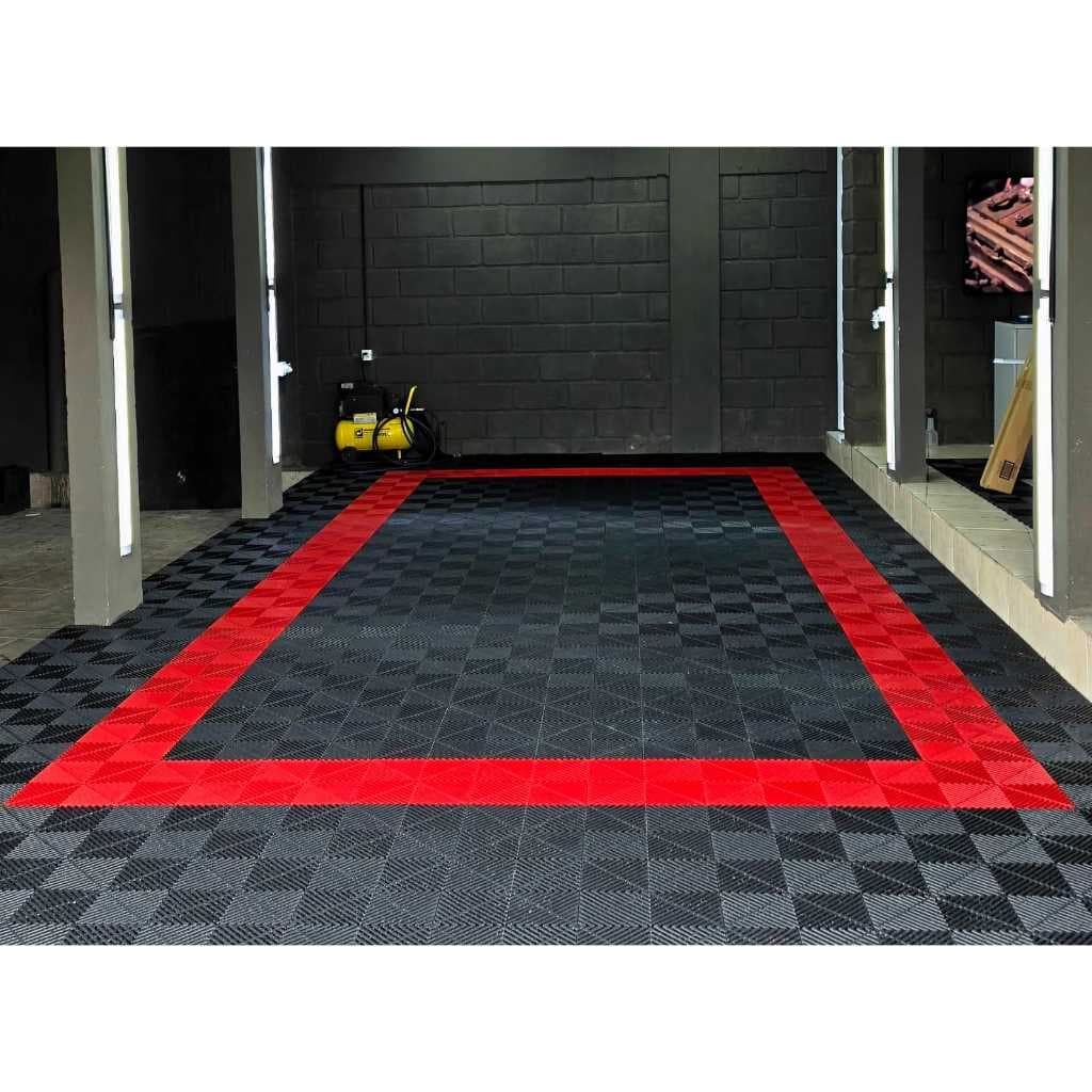 KIT 40 Piso Modular Automotivo Estrado Plástico Tresdelta 30x30 garagem estética automotiva quintal fábrica