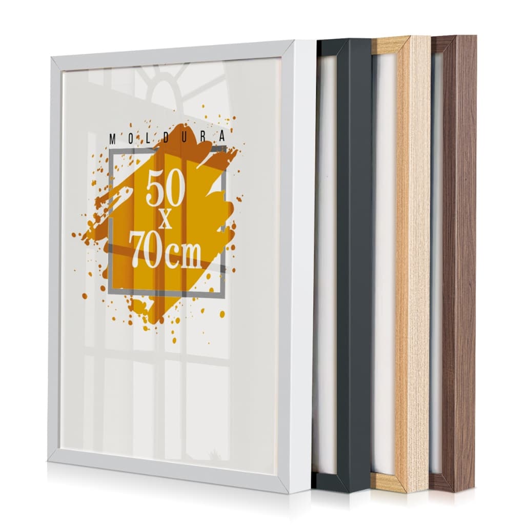 Quadro Moldura 50x70 Grande Com Acetato Certificado Foto Caixa Alta