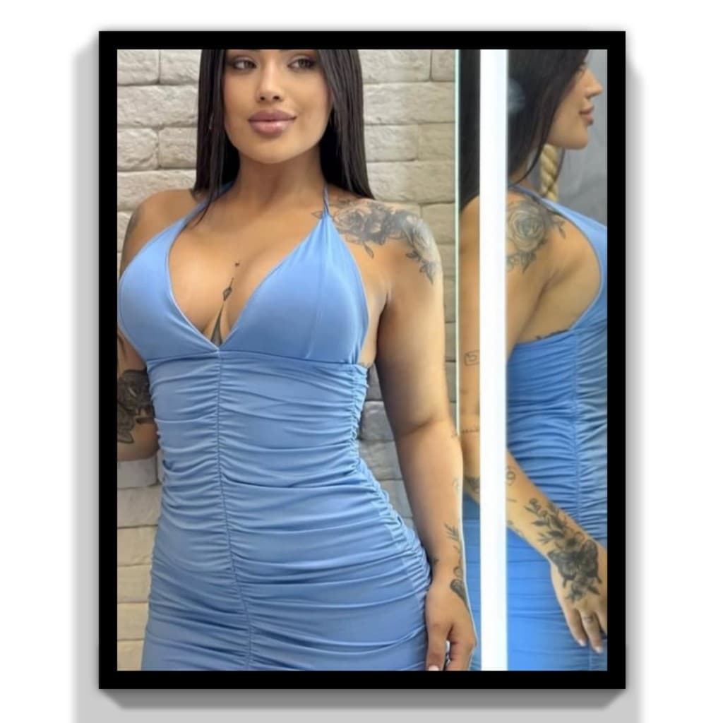 Vestido feminino grapeado