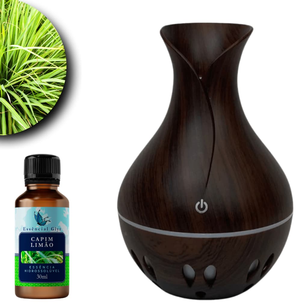 Aroma de Qualidade em 30ml – Essência Glyz Capim Limão + Umidificador