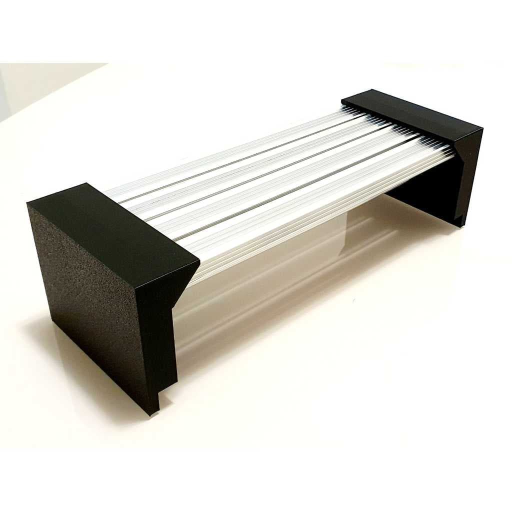 Suporte Mini Preto Aquanano  com 4 barras com fonte e dimmer manual